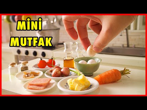 DÜNYANIN EN MİNİK MUTFAĞINI YAPTIM MINI KITCHEN CHALLENGE Dobişko Tv