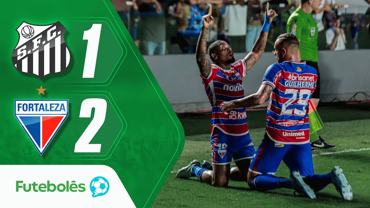 Santos 1 x 2 Fortaleza: veja lances do jogo que rebaixou o Peixe à