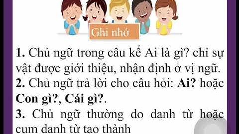 TUẦN 25 LỚP 4   LTVC  CHỦ NGỮ TRONG CÂU KỂ AI LÀ GÌ