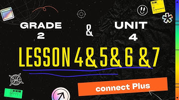connect Plus primary 2 unit 4 lesson 4 & 5 & 6 & 7 كونكت بلس تانية ابتدائي الوحدة الرابعه الدرس