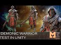 Demonic warrior test in unity