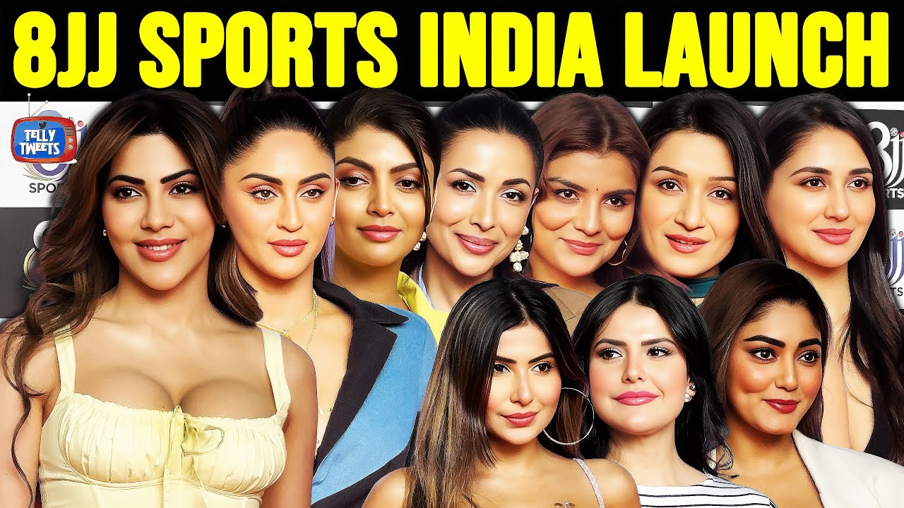 Malaika Arora | Nikki | Akanksha | Zareen | Harbhajan | More | 8JJ Sports India Launch!🔥