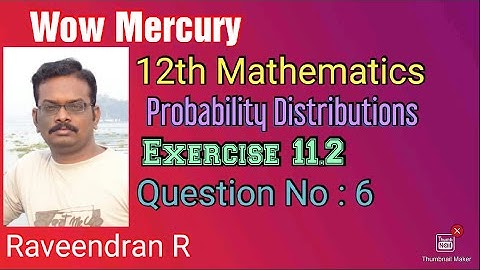 Class 12 Maths / EX - 11.2 / Q.NO  6 / Raveendran R / tn