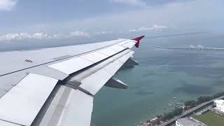 Airasia Penang (PEN) to Kuching (KCH) take off.