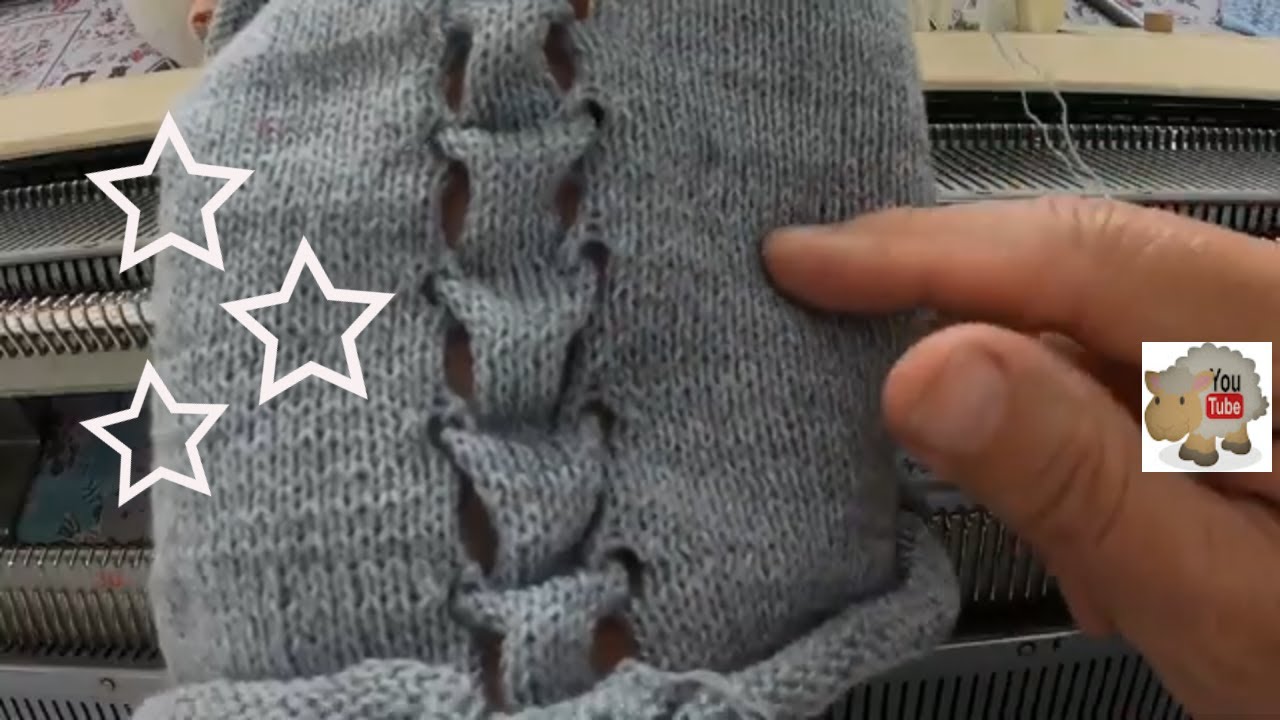 costura criativa em máquina de tricô