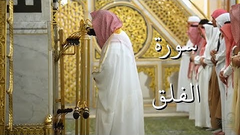 سورة الفلق | المصحف الصوتي والمرئي من صلاتي التراويح والتهجد بالمسجد النبوي لعام 1446هـ.