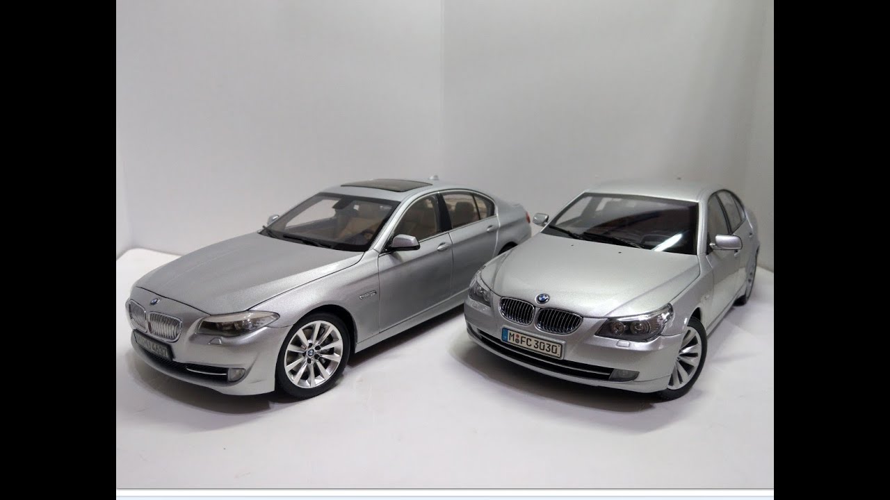Diecast 1:18模型車 BMW 5 Sries F10 VS E60 Comparasion - YouTube