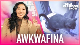 Awkwafina's Cat Potty-Trained Himself