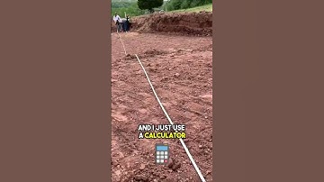 Diagonal measurements to square up a foundation! #shorts #diy #build #construction