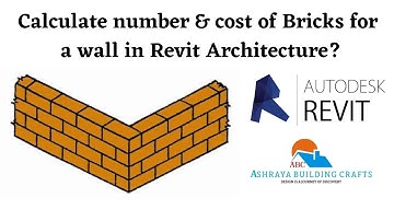 How to calculate number & cost of bricks for a wall in Revit Architecture...?