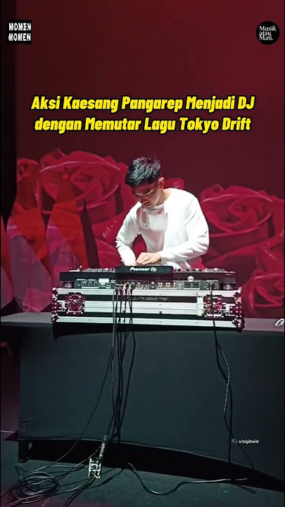 Kaesang menjadi DJ dadakan di acara konser Pilpres Santuy Ojo Rungkad kemarin
