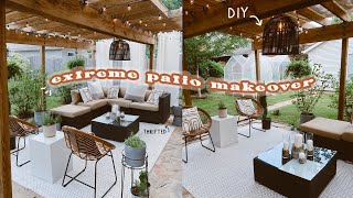 DIY EXTREME PATIO MAKEOVER  Thrifted, DIY, on a Budget! | Outdoor Decorating Ideas