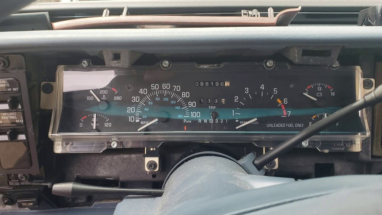How To Remove The Sdometer On A 1997 Buick Lesabre You How To Remove The Sdometer On A 1997 Buick Lesabre