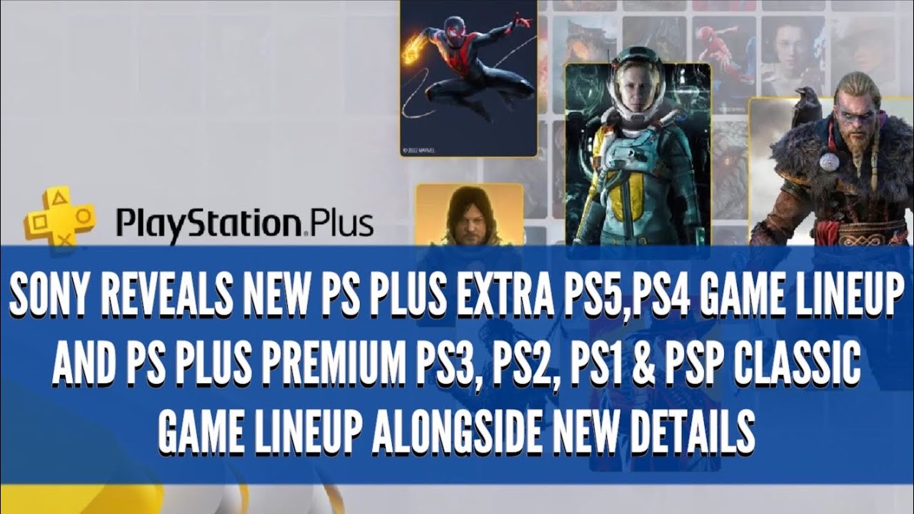 New PS Plus Extra & Premium Catalog Revealed - PS5, PS4 Games, Classic PS1, 2, 3, & PSP Games | MBG