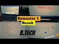 B.Tech Semester 1 Result Reaction 🔥 | My First Engineering Result | CGPA Revealed , Back or Not ??