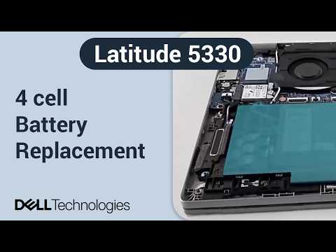 Dell Latitude 5330 | How to replace the 4 cell battery