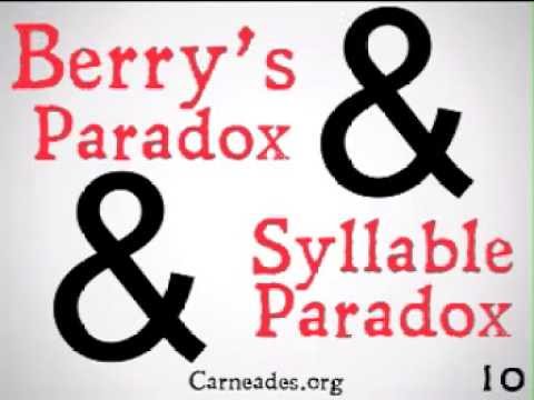 Berry S Paradox Youtube Berry S Paradox Youtube