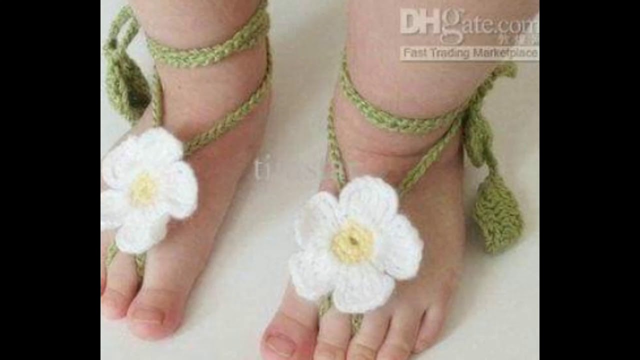 Sandalias Para Bebe Tejidas En Crochet Youtube