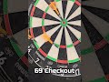69 Checkout #darts #pdc #lukelittler #dartsreviews #180 #dartschallenge #wdf #bdo #dartspractice
