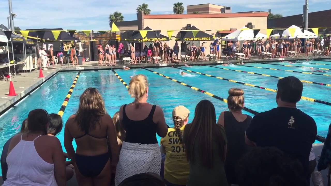 Capo valley relays 2015 girls 400 free relay HD YouTube