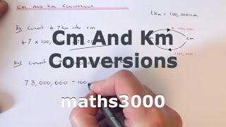 Cm And Km. How To Convert Between Centimetres And Kilometres (1km=100,000cm). Resimi