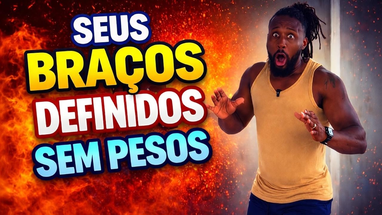 Seus Braço DEFINIDO sem precisar de pesos.