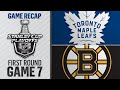 Bruins eliminate Maple Leafs with 5-1 win in Game 7