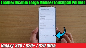 Galaxy S20/S20+: How to Enable/Disable Large Mouse/Touchpad Pointer