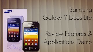 Samsung Galaxy Y Duos Lite Review Features & Applications Demo screenshot 1