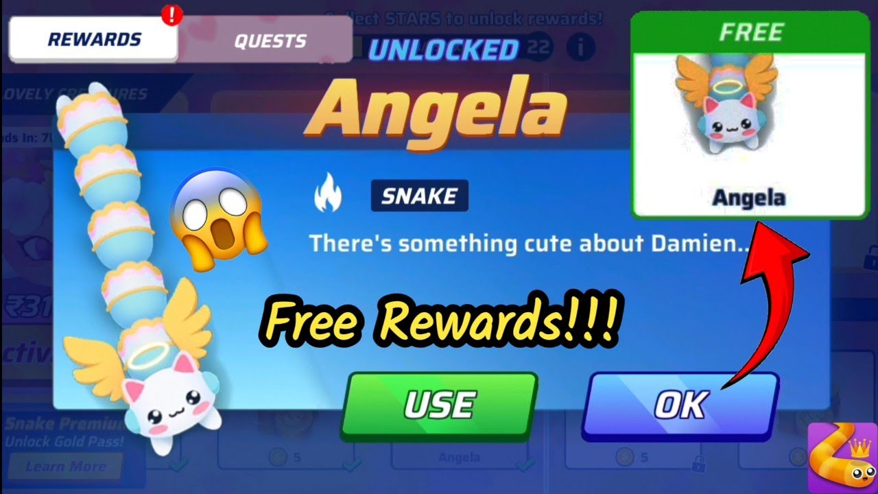 Snake.IO Rewards Free - Angela 😇 Epic Snake Io Gameplay 