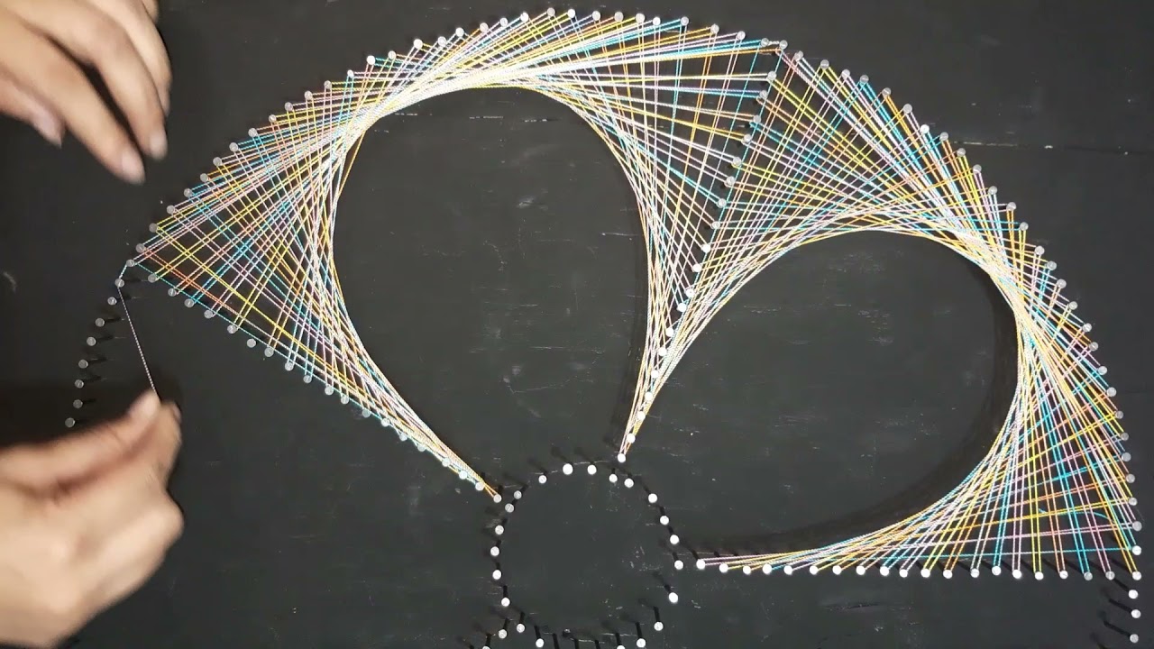 cuadro de hilorama de flor 🌸🌸🌸