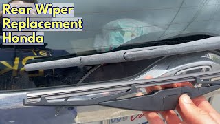 How to replace rear wiper blade Honda