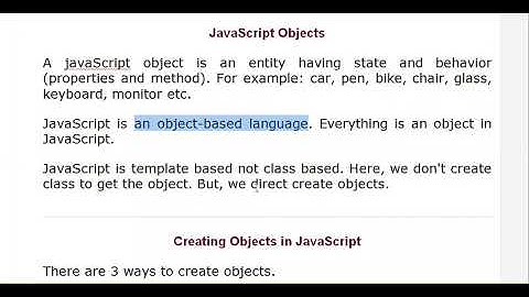 WebTech Unit 3- Topic 024 Objects and properties in javascript