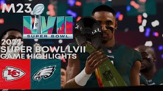 Kansas City Chiefs vs. Philadelphia Eagles | 2022 Super Bowl LVII Game Highlights | Madden 23