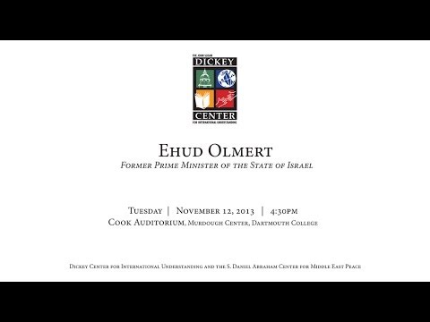 Dickey Center At Dartmouth - Ehud Olmert: Former Prime Minister Of The State Of Israel