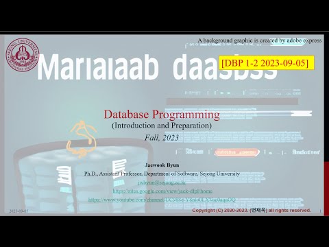[2023-2 DBP] Environment Setting (MariaDB, OpenJDK20, IntelliJ)