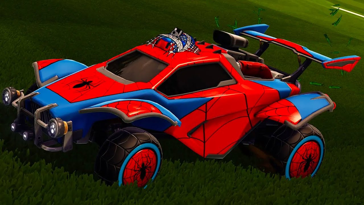 NEW SPIDERMAN CAR IN ROCKET LEAGUE (HAUNTED HALLOWS 2024)