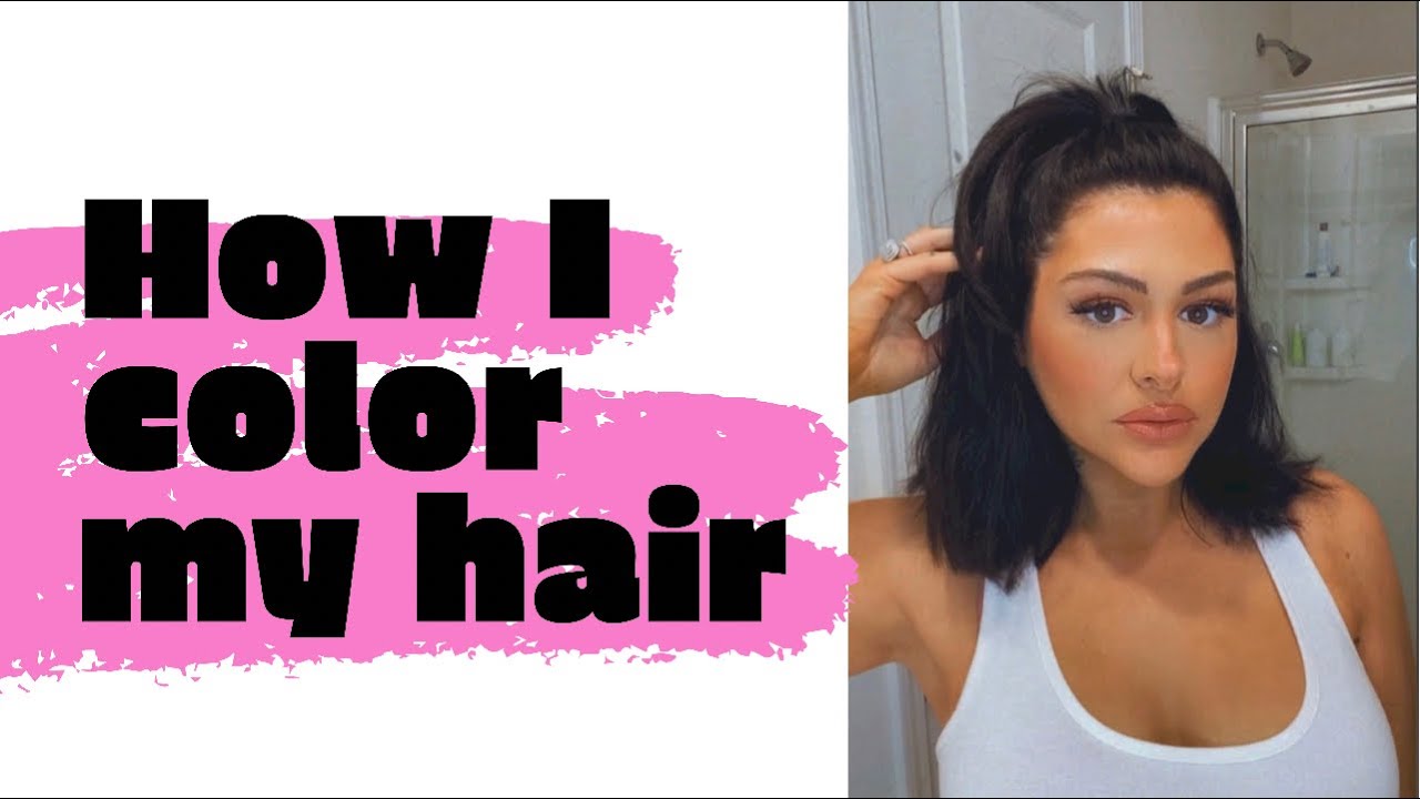 How I color my hair at home - YouTube