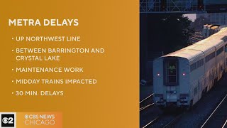 Metra UP-NW between Barrington, Crystal Lake to undergo maintenance next week