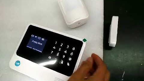 How to add wireless door sensor and PIR sensor to WIFI GSM Alarm System G90B Plus