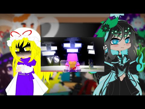 MC Titanesses React To: "Witherzilla vs Yukari Yakumo" By RedEndermanDJ