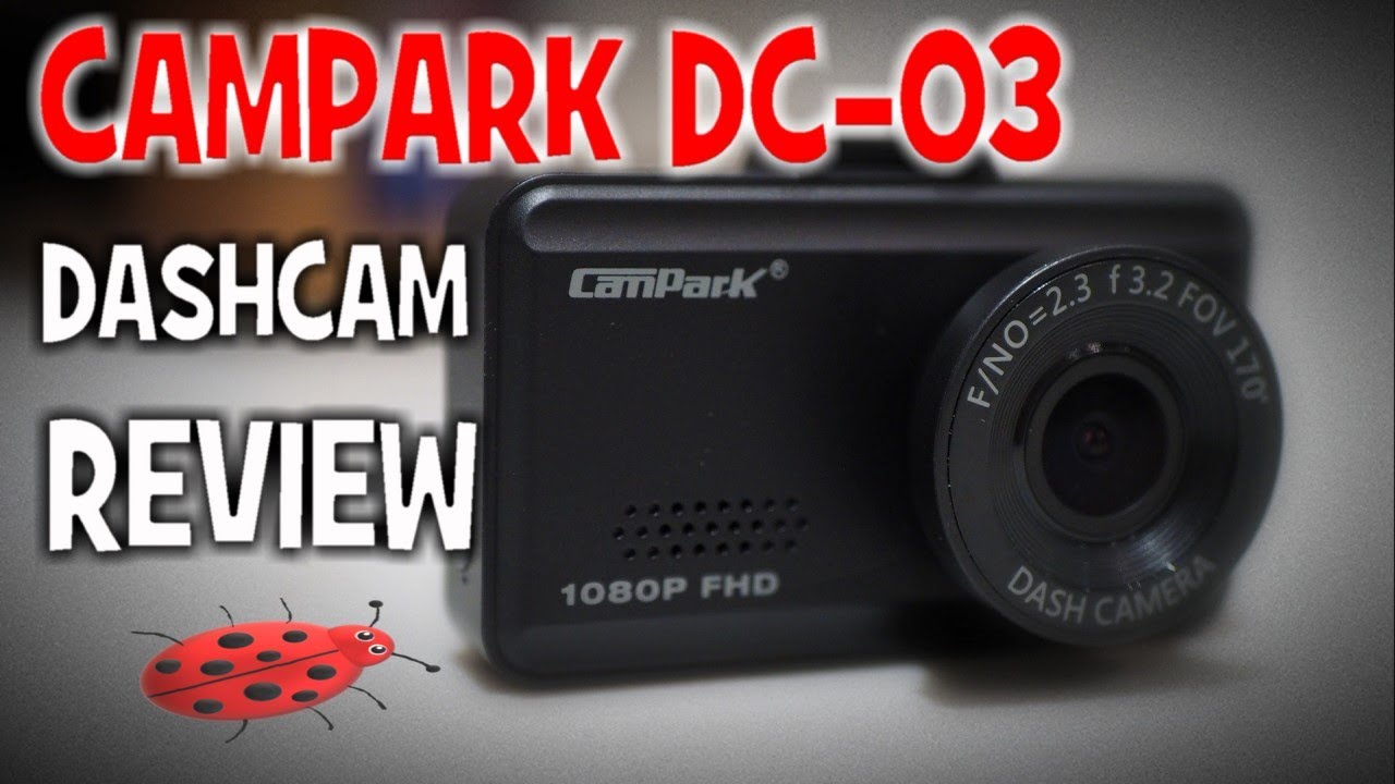 Dashcam with GPS, 1080p Dual lens, Night vision, Campark DC35