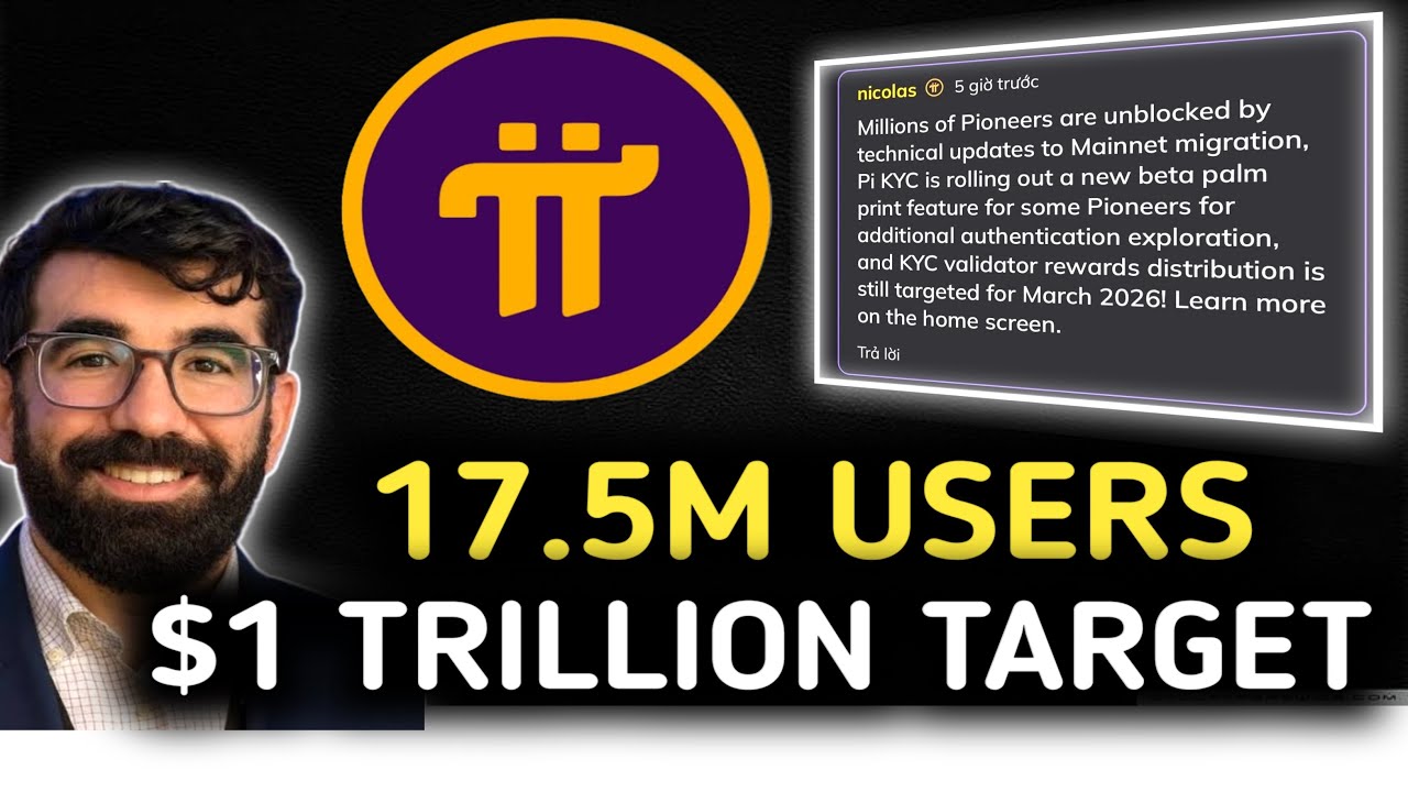 Pi Network Update 2026: Mainnet Distribution LIVE, PI COIN $1 Trillion Market Cap Target Revealed