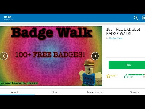 How To Get Unlimited Free Badges By Just Walking Roblox Youtube - how to get unlimited free badges by just walking roblox