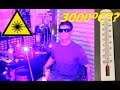 How hot is a 5W Laser?