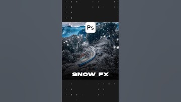 How to Add Snow Effect to Photos in Photoshop Tutorial #waqzite #photoshop #graphicdesign