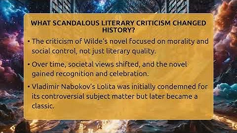 What Scandalous Literary Criticism Changed History? - The Prose Path