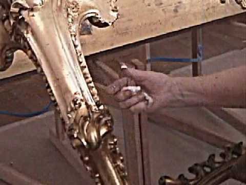 Dorado restauracion de marco de espejo y consola 1 youtube
