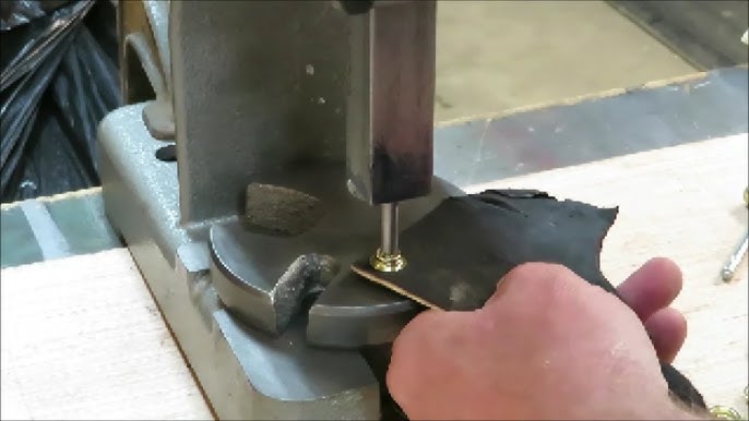 How I converted a cheapo HF arbor press for leather work. : r/Leathercraft