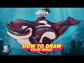 Hungry Shark | How to Draw Killer Whale